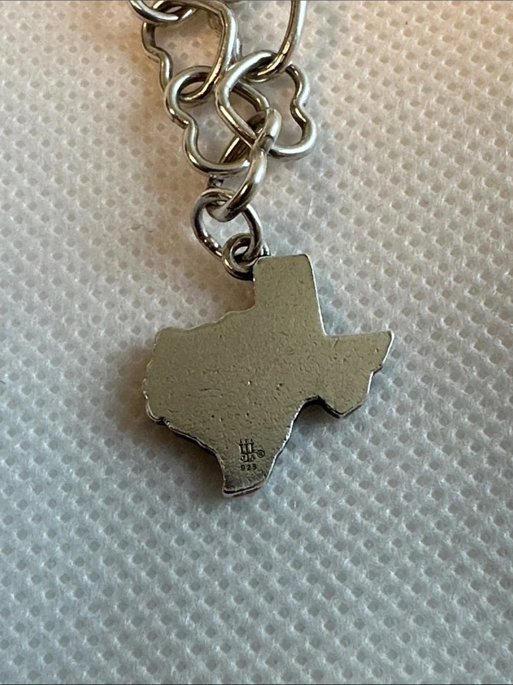 James Avery Sterling Silver Austin Texas State Charm Pendant